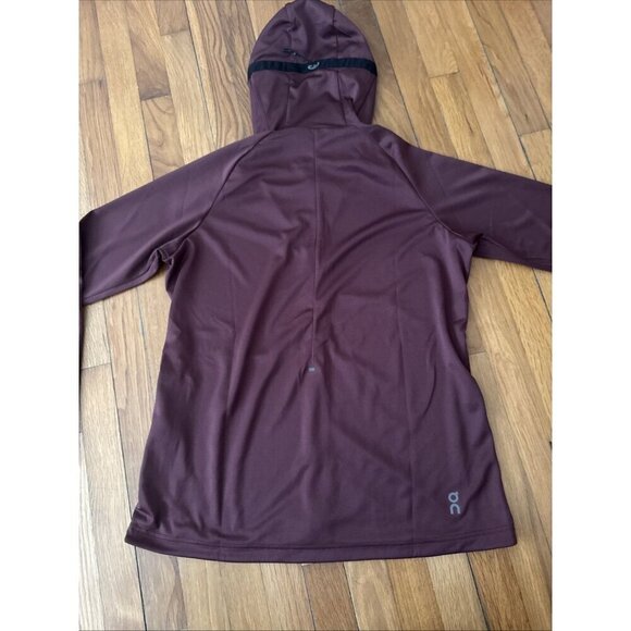 On Clouds Running Women’s Mulberry Climate Zip Hoodie Athleisure Outdoors Size L - Picture 8 of 9